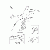 Схема вузла: Кермо (1/2) для Kawasaki KLE650 Versys 650