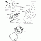 Схема узла: Клапанная крышка для Kawasaki VN900 VN900 Classic