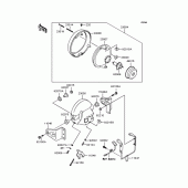Схема вузла: Фара для Kawasaki ZR750 Zephyr