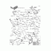 Схема узла: Cowling lowers(1/2)(raf-rbf) для Kawasaki ZX600 Ninja ZX-6R