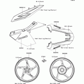 Схема вузла: Decals(black)(dcf) для Kawasaki ZR1000 Z1000