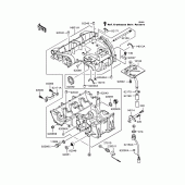 Схема вузла: Картер двигуна для Kawasaki ZX400 ZZR400