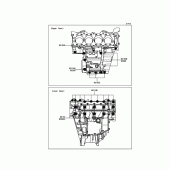 Схема вузла: Болти картера двигуна для Kawasaki ZX636 Ninja ZX-6R
