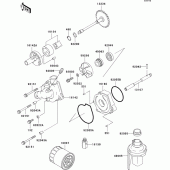 Схема узла: Масляный насос для Kawasaki ZX636 Ninja ZX-6R