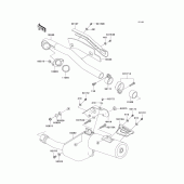 Схема вузла: Вихлопна система для Kawasaki KL650 KLR650