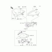 Схема узла: Сиденье для Kawasaki ZX1000 Ninja ZX-10R