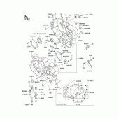 Схема узла: Картер двигателя для Kawasaki KL650 KLR650