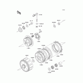 Схема вузла: Зчеплення для Kawasaki KX125