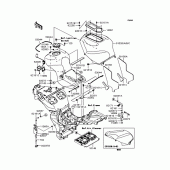 Схема узла: Топливный бак (2/2) для Kawasaki ZX1200 Ninja ZX-12R