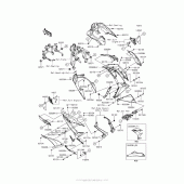 Схема вузла: Нижній обтічник для Kawasaki EX650 Ninja 650