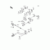 Схема узла: Переключатель передач для Kawasaki ZX900 GPZ900R