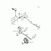 Схема вузла: Лапка гальма для Kawasaki KLX110 KLX110
