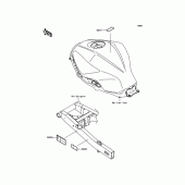 Схема вузла: Інформаційні наклейки для Kawasaki EX300 Ninja 300