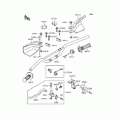 Схема вузла: Кермо для Kawasaki KLX300R