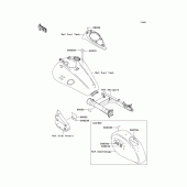 Схема вузла: Інформаційні наклейки для Kawasaki VN1600 Vulcan 1600 Nomad