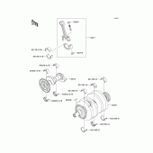 Схема вузла: Колінчастий вал для Kawasaki EX250 Ninja 250