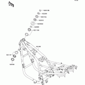 Схема узла: Рама для Kawasaki ZR750 ZR-7S