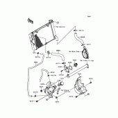 Схема вузла: Water Pipe для Kawasaki EN650 Vulcan S ABS SE