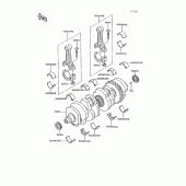 Схема вузла: Колінчастий вал для Kawasaki ZG1200 Voyager XII