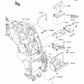 Схема вузла: Battery case для Kawasaki ZX1400 ZZR1400 ABS
