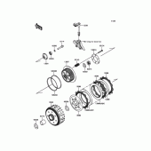 Схема вузла: Зчеплення для Kawasaki KLX250 D-Tracker X