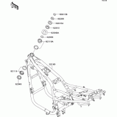 Схема вузла: Рама для Kawasaki ZR750 ZR-7