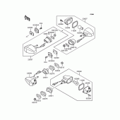 Схема узла: Поворотники для Kawasaki KLE250 Anhelo