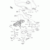 Схема вузла: Fuel evaporative system(1/2)(ca) для Kawasaki ZR1000 Z1000