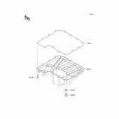 Схема вузла: Oil pan для Kawasaki ZX900 Ninja ZX-9R