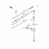 Схема вузла: Троси для Kawasaki KMX50 KSR-I