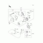 Схема вузла: Starter motor для Kawasaki ZX900 Ninja ZX-9R