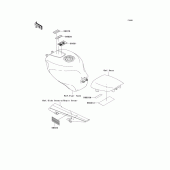 Схема вузла: Інформаційні наклейки для Kawasaki ZX636 Ninja ZX-6R