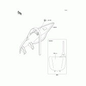Схема узла: Аксессуары для Kawasaki KX450 KX450F