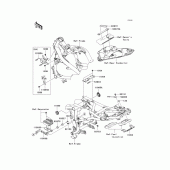 Схема узла: Крепление двигателя для Kawasaki EX650 Ninja 650