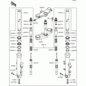 Схема вузла: Передня вилка (jkazx900cca032426-) для Kawasaki ZX900 Ninja ZX-9R