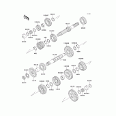 Схема узла: Трансмиссия для Kawasaki ZX1100 GPZ1100