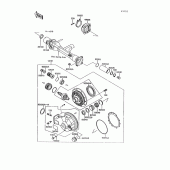 Схема вузла: Drive shaft/final gear(1/2) для Kawasaki ZG1200 Voyager XII