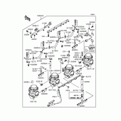 Схема вузла: Карбюратор для Kawasaki ZR400 ZRX-II