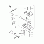 Схема вузла: Задній ліхтар (Стоп-сигнал) для Kawasaki KLX300R