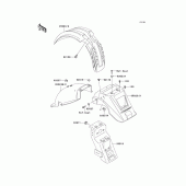 Схема вузла: Крило для Kawasaki KL650 KLR650