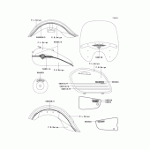 Схема вузла: Decals(beige/beige)(vn1500-l3) для Kawasaki VN1500 Vulcan 1500 Nomad Fi