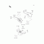 Схема вузла: Side covers/chain cover(1/2) для Kawasaki KL250 KLR250