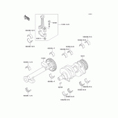 Схема вузла: Колінчастий вал для Kawasaki EN500 Vulcan 500