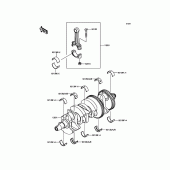 Схема вузла: Колінчастий вал для Kawasaki ZR1000 Z1000 ABS