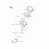 Схема вузла: Meter(s) для Kawasaki VN2000 Vulcan 2000 Limited