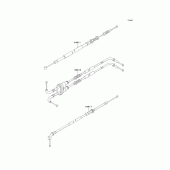 Схема вузла: Троси для Kawasaki ZX600 Ninja ZX-6R