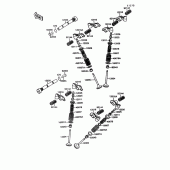 Схема вузла: Клапан(и) для Kawasaki VN1500 Vulcan 1500L