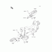 Схема вузла: Підніжки для Kawasaki KLX140 KLX140