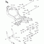 Схема узла: Крепление двигателя для Kawasaki ZX1100 ZZ-R1100