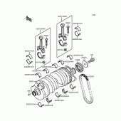 Схема узла: Коленчатый вал для Kawasaki ZX900 GPZ900R